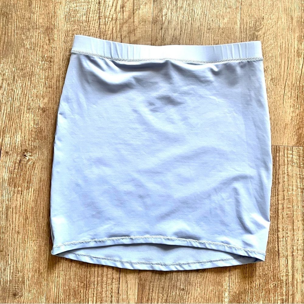 skims micro mini skirt swim collection pastel purple lavender size small pull on